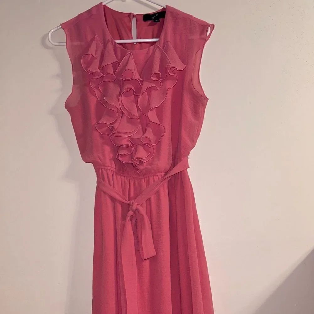 Sleeveless dbl layer knee length dress size 10 girls